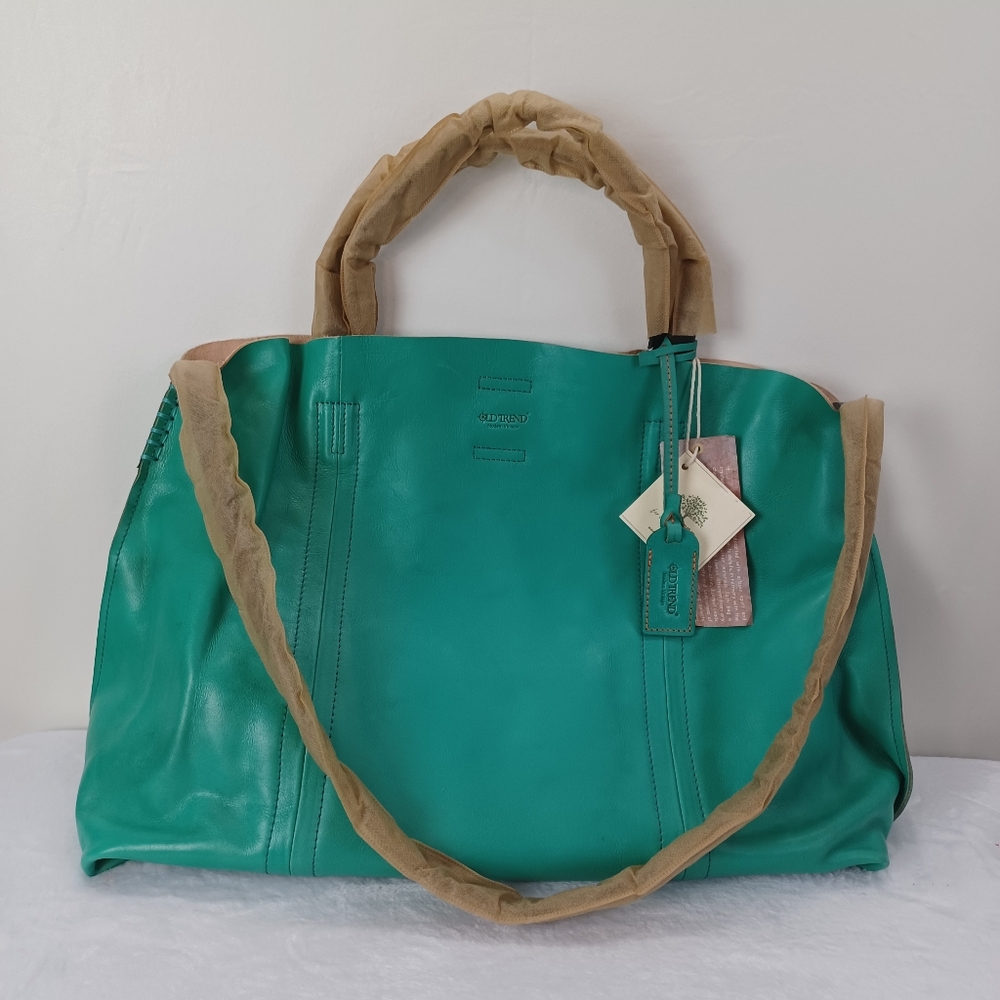 OLD TREND Forest Island Leather Tote - NWT